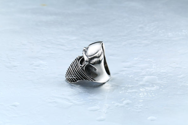 Men's American Flag Skull Ring