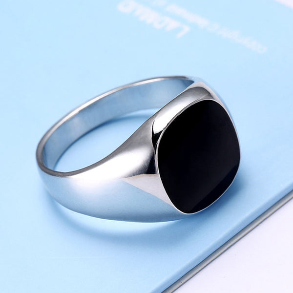 18K Gold or Platinum Plated Signet Ring