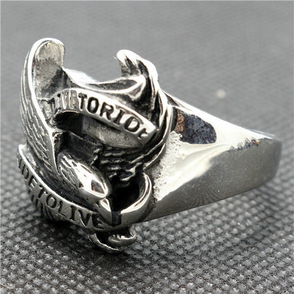 Live to Ride Biker Ring