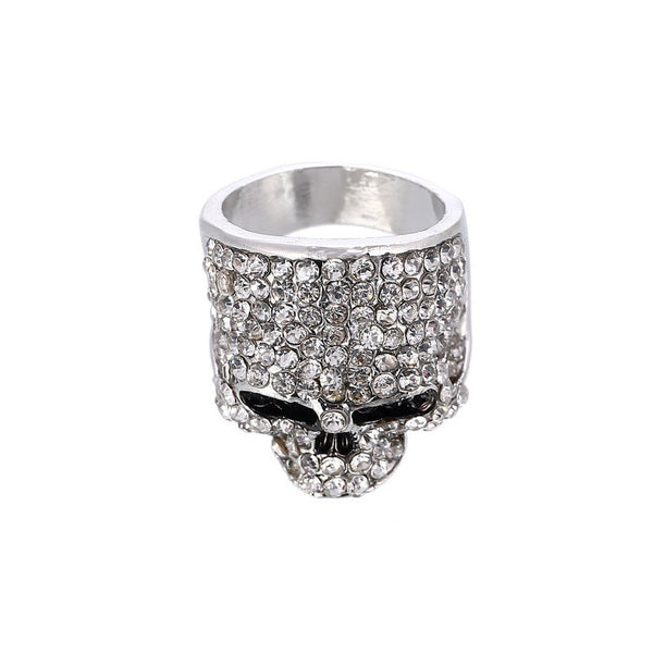 Women's Crystal Skull Ring