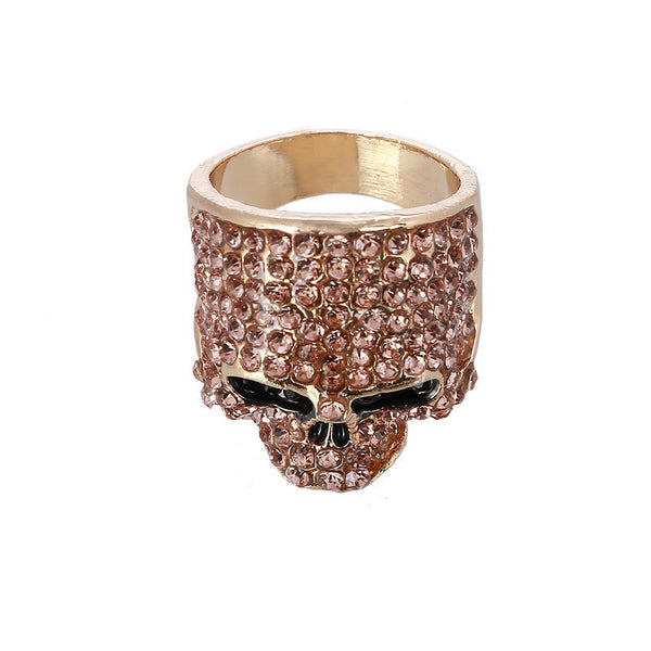 Women's Crystal Skull Ring