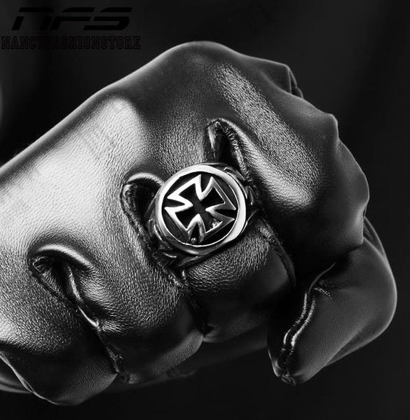 Men's Classic Iron Cross Ring