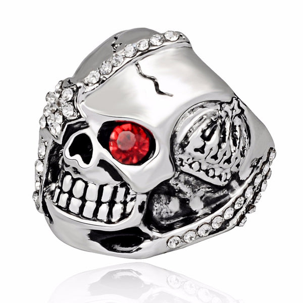 Pirate Skull Biker Ring
