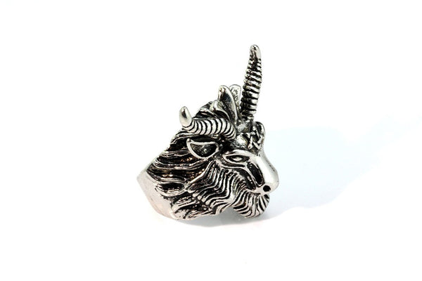 Men's Ram Baphomet Ring