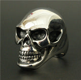 Massive Ghost Skeleton Skull Biker Ring